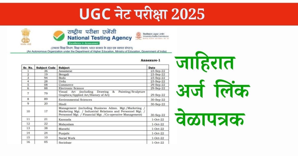 UGC नेट परीक्षा 2025