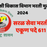 आदिवासी विकास विभाग भरती मुदतवाढ 2024