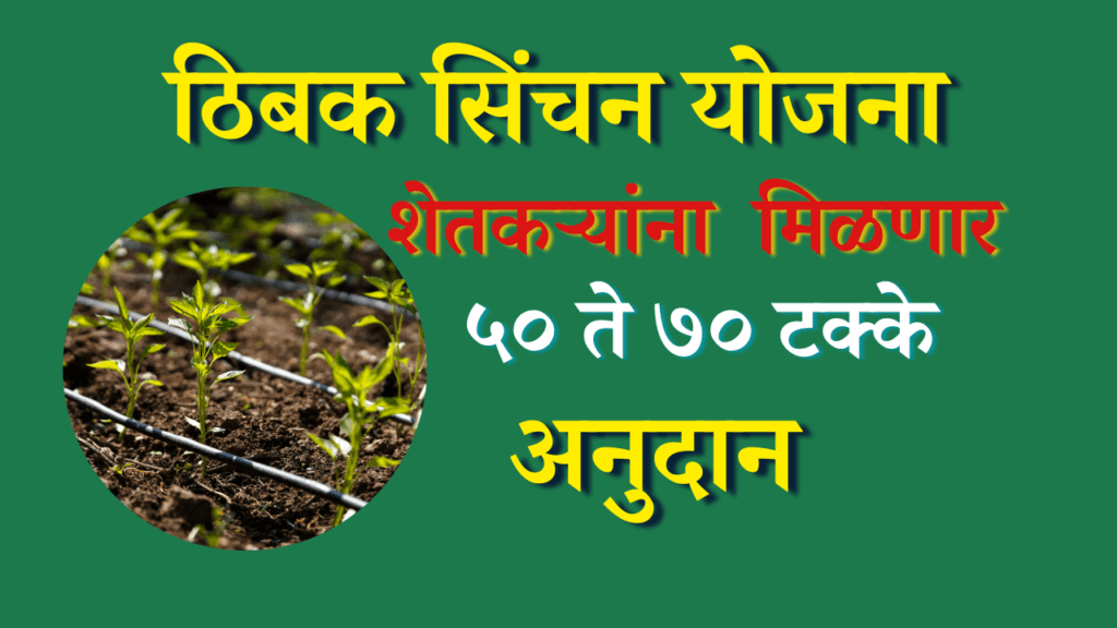 ठिबक सिंचन योजना महाराष्ट्र