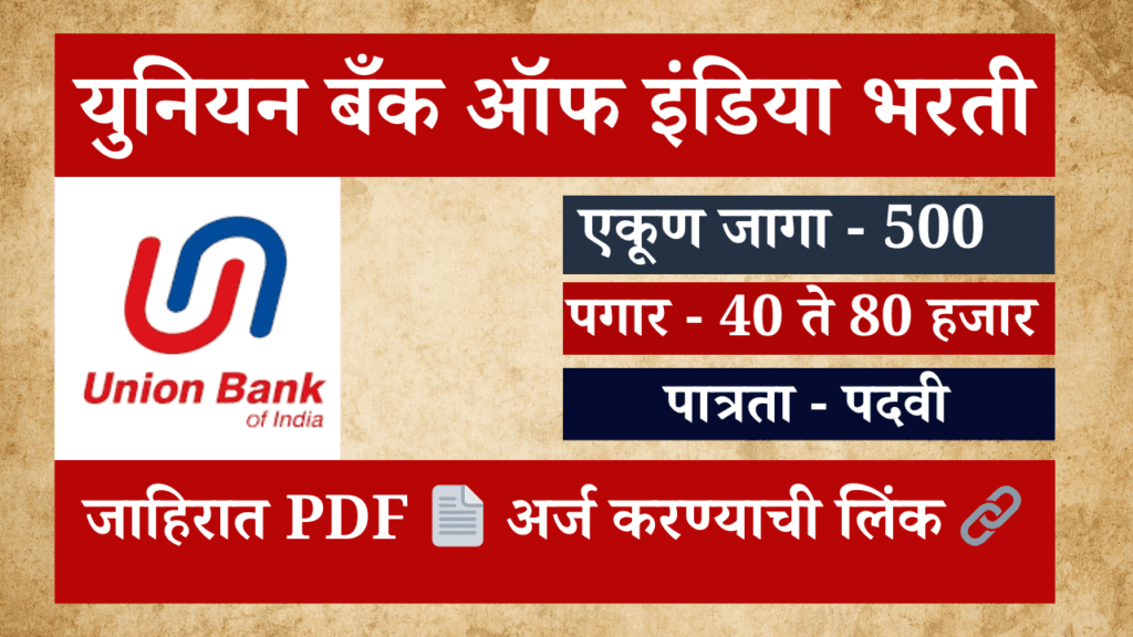 Union Bank of India Bharti 2025