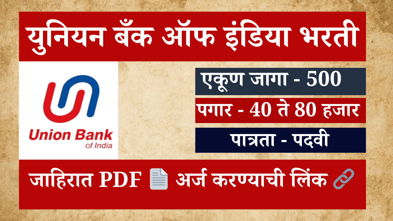 Union Bank of India Bharti 2025