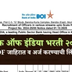 बँक ऑफ इंडिया भरती २०२५
